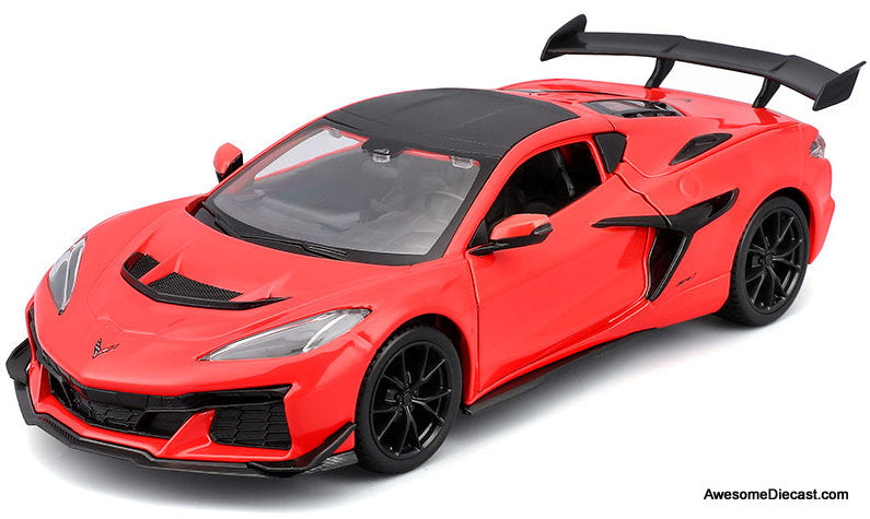 2025 Chevrolet Corvette ZR1 Coupe, Torch Red 1:18 Diecast Model Car by Maisto
