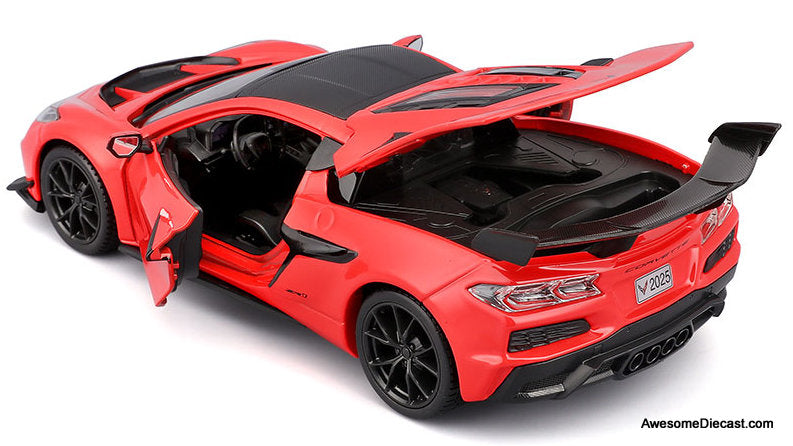 2025 Chevrolet Corvette ZR1 Coupe, Torch Red 1:18 Diecast Model Car by Maisto
