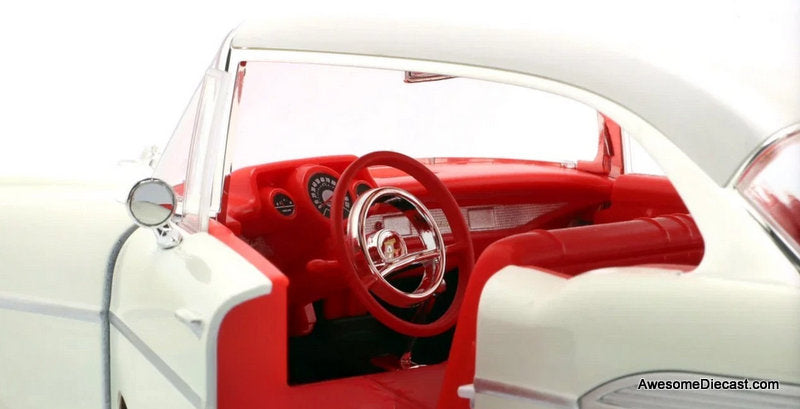 1957 Chevrolet Bel Air, White 1:18 Diecast Model Car by Maisto