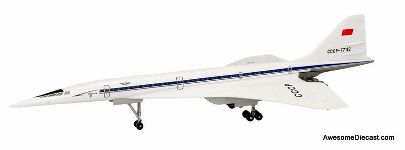 Aeroflot Tupolev TU-144D (Reg #CCCP-77112) 1:400 Diecast Model Plane by