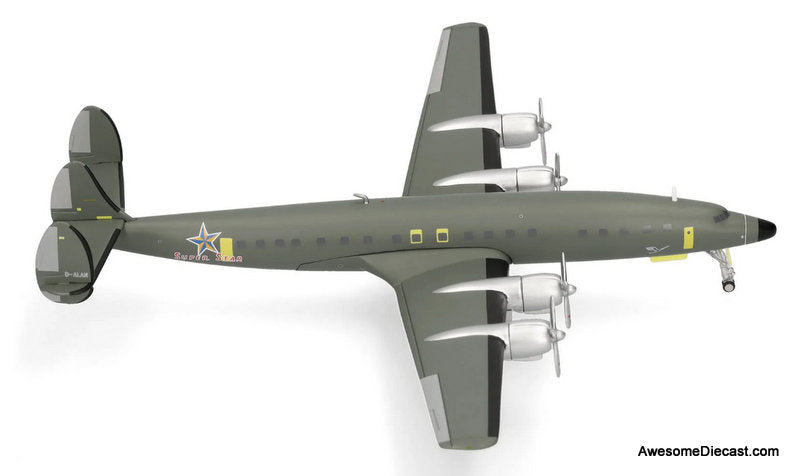 Lockheed L-1649A Starliner (Super Star) Lufthansa (Reg #D-ALAN) 1:200 Diecast Model Plane by Herpa