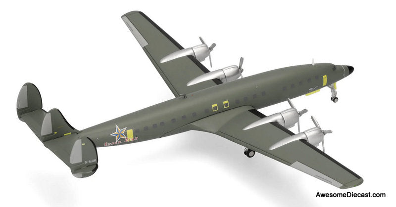 Lockheed L-1649A Starliner (Super Star) Lufthansa (Reg #D-ALAN) 1:200 Diecast Model Plane by Herpa
