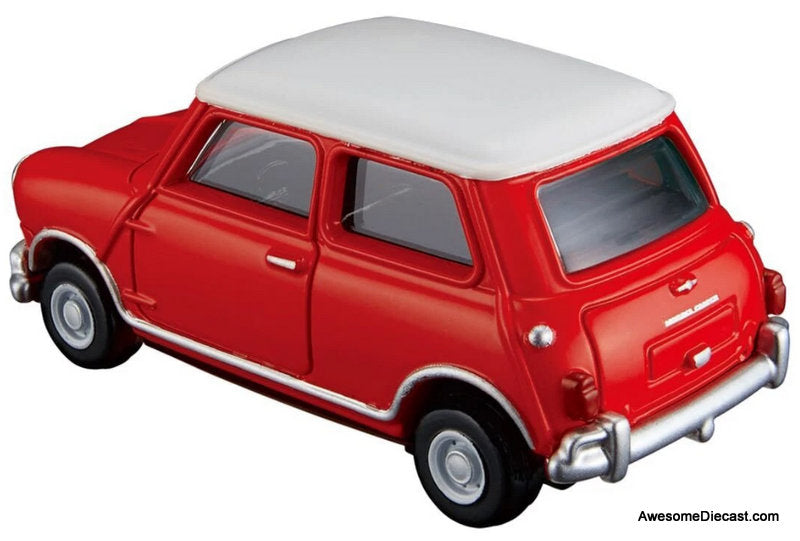 Morris Mini, Red/White Diecast Model Car by Tomica