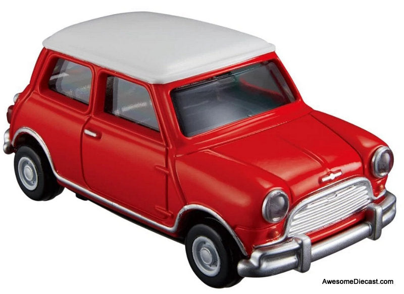 Morris Mini, Red/White Diecast Model Car by Tomica