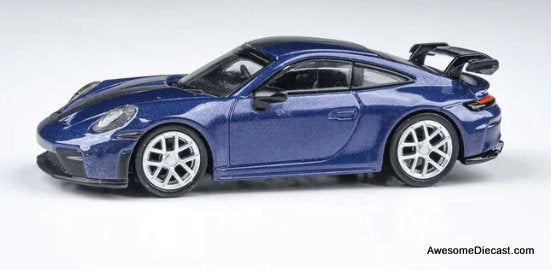 2025 Porsche 911 GT3 (992.2), Metallic Blue 1:64 Diecast Model Car by Para64