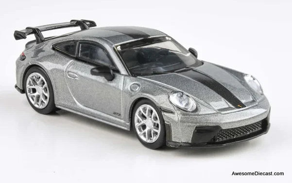 2025 Porsche 911 GT3 (992.2) GT Silver Metallic 1:64 Diecast Model Car by Para64