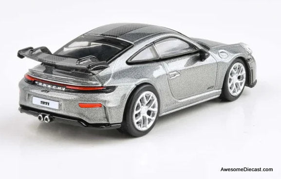 2025 Porsche 911 GT3 (992.2) GT Silver Metallic 1:64 Diecast Model Car by Para64