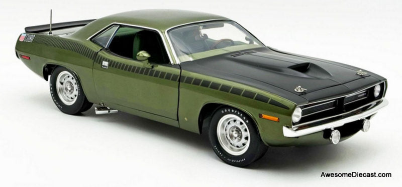 1970 Plymouth AAR Cuda, Ivy Green 1:18 Diecast Model Car by ACME