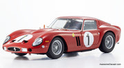 1962 Ferrari 250 GTO #1, Red Paris 1000km Montlhery 1:18 Diecast Model Car by Kyosho