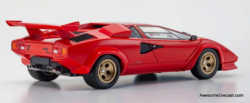 Lamborghini Countach LP5000 Quattrovalvole, Red 1:18 Diecast Model Car by Kyosho