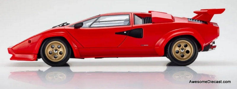 Lamborghini Countach LP5000 Quattrovalvole, Red 1:18 Diecast Model Car by Kyosho