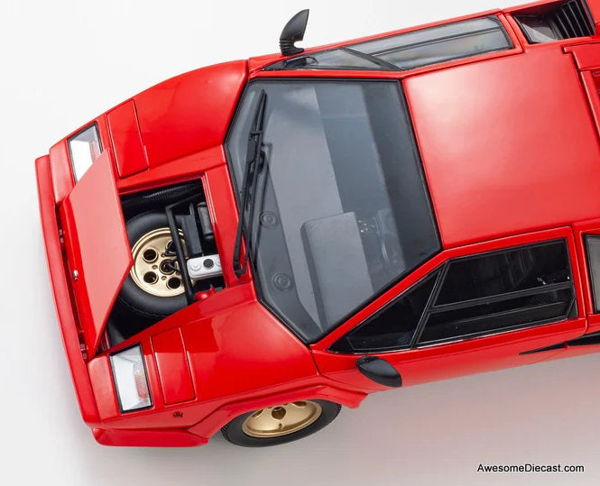 Lamborghini Countach LP5000 Quattrovalvole, Red 1:18 Diecast Model Car by Kyosho
