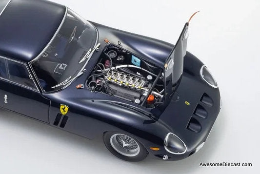 1963 Ferrari 250 GTO, Dark Blue 1:18 Diecast Model Car by Kyosho