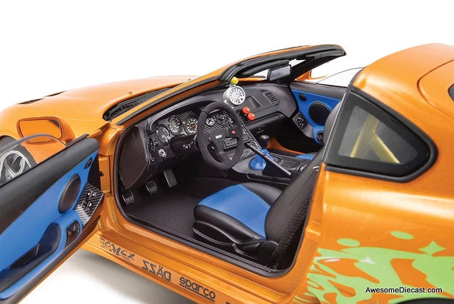 1994 Toyota Supra (Brian's Supra) The Fast And The Furious (2001) 1:18 Diecast Model Car by Kyosho