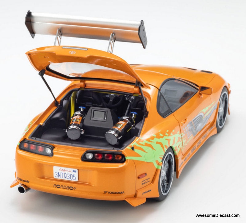 1994 Toyota Supra (Brian's Supra) The Fast And The Furious (2001) 1:18 Diecast Model Car by Kyosho