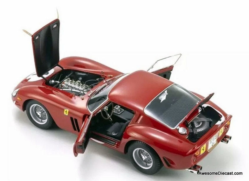 1962 Ferrari 250 GTO #1, Red Paris 1000km Montlhery 1:18 Diecast Model Car by Kyosho