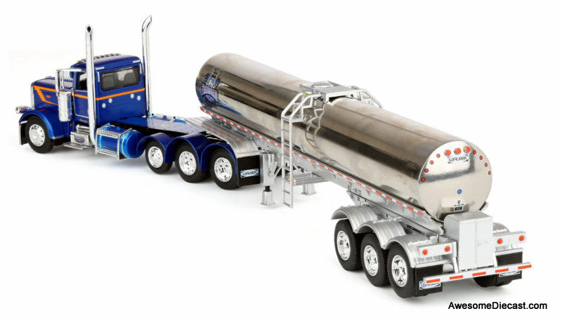 Peterbilt 389 Day Cab w/Walker Food Grade Tank Trailer: Finnesgard Trucking 1:64 Diecast Model DCP by First Gear