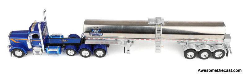 Peterbilt 389 Day Cab w/Walker Food Grade Tank Trailer: Finnesgard Trucking 1:64 Diecast Model DCP by First Gear