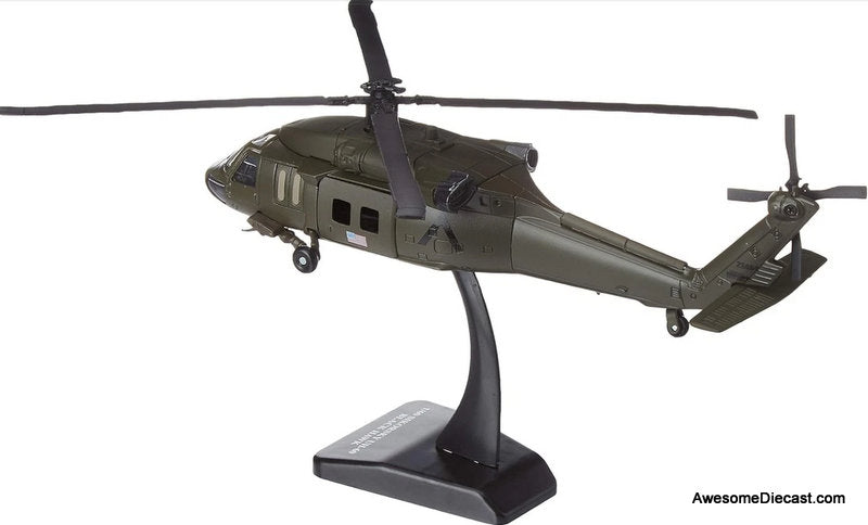 Sikorsky UH-60 Black Hawk Helicopter US Army 1:60 Diecast Model Helicopter by New Ray