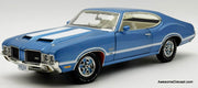 1971 Oldsmobile 442 W30, Viking Blue "Dr Olds" 1:18 Diecast Model Car by ACME