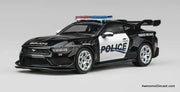 Ford Mustang GTD Black, Police Car 1:64 Diecast Model Car by CM Model