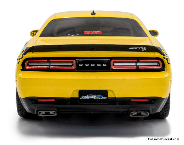 2023 Dodge Challenger SRT Hellcat Redeye Widebody, Yellow: NYC Hellcab 1:18 Diecast Model Car by Solido