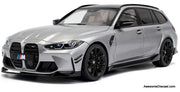 2024 BMW M3 G81 Touring Competition M X Drive, Frozen Pure Gray Metallic 1:18 Diecast Model Car by Solido