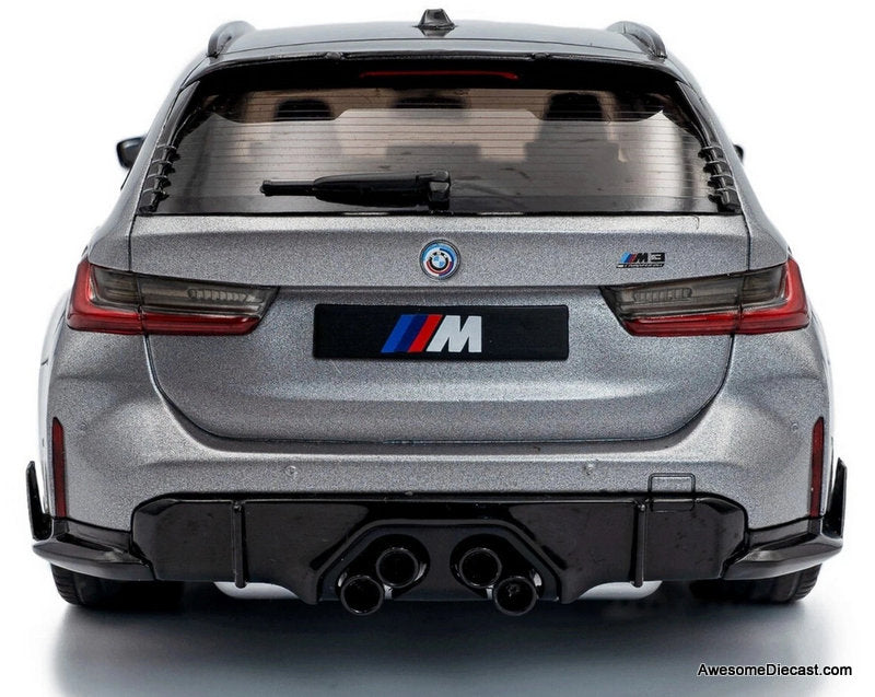 2024 BMW M3 G81 Touring Competition M X Drive, Frozen Pure Gray Metallic 1:18 Diecast Model Car by Solido