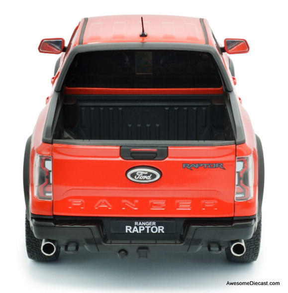 2024 Ford Ranger Raptor, Orange 1:18 Diecast Model Truck by Solido