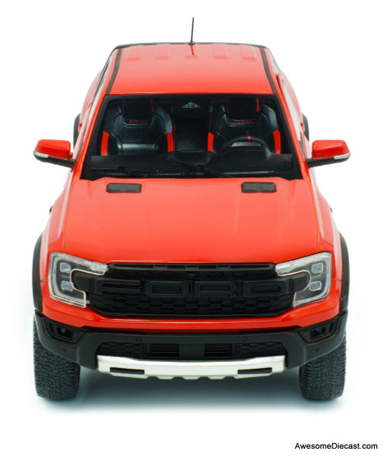 2024 Ford Ranger Raptor, Orange 1:18 Diecast Model Truck by Solido