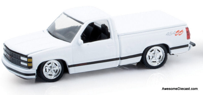 1995 Chevrolet S10 Custom & 1993 Chevrolet C1500 SS454 1:64 Diecast Model Trucks by M2 Machines