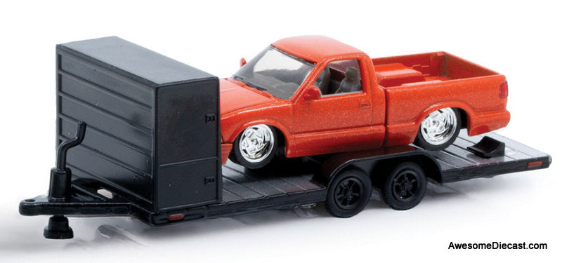1995 Chevrolet S10 Custom & 1993 Chevrolet C1500 SS454 1:64 Diecast Model Trucks by M2 Machines
