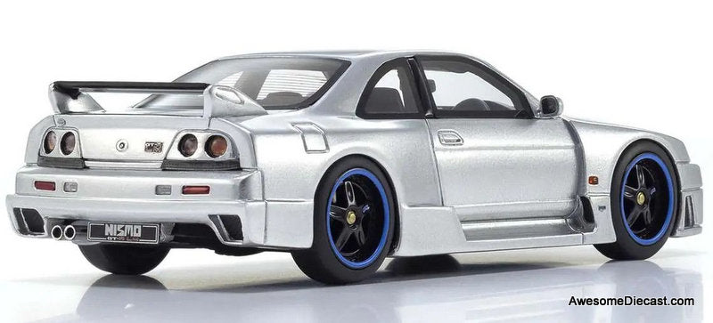 Nismo Nissan GT-R R33 (BCNR33), Silver 1:43 Resin Cast Model Car by Kyosho