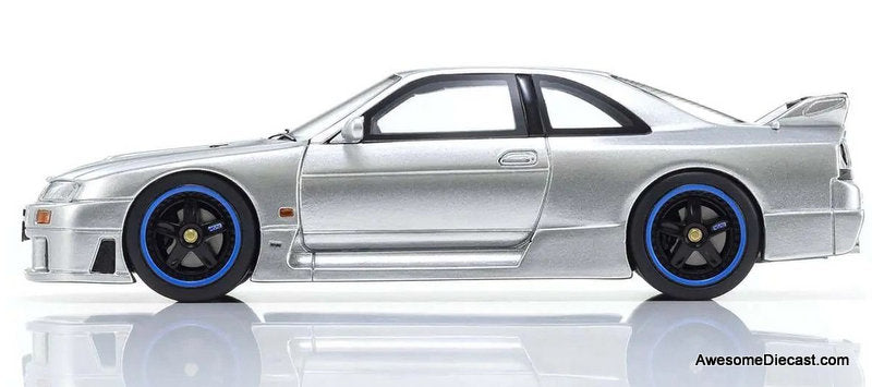 Nismo Nissan GT-R R33 (BCNR33), Silver 1:43 Resin Cast Model Car by Kyosho