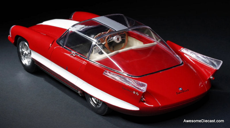 Alfa Romeo 6C 3000 Superflow II, Red/White 1:18 Resin Cast Model Car by Maxima