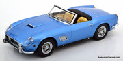 1960 Ferrari 250 GT California Spyder w/Hard Top, Metallic Blue 1:18 Diecast Model Car by KK Scale
