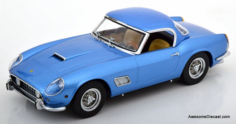 1960 Ferrari 250 GT California Spyder w/Hard Top, Metallic Blue 1:18 Diecast Model Car by KK Scale
