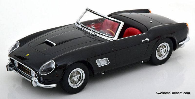 1960 Ferrari 250 GT California Spyder w/Hard Top, Black/Silver 1:18 Diecast Model Car by KK Scale
