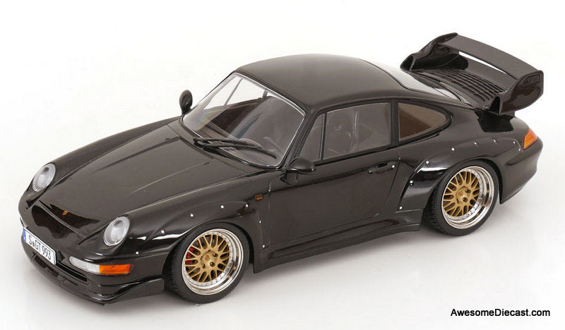1996 Porsche 911 (993) GT2, Black 1:12 Diecast Model Car by KK Scale