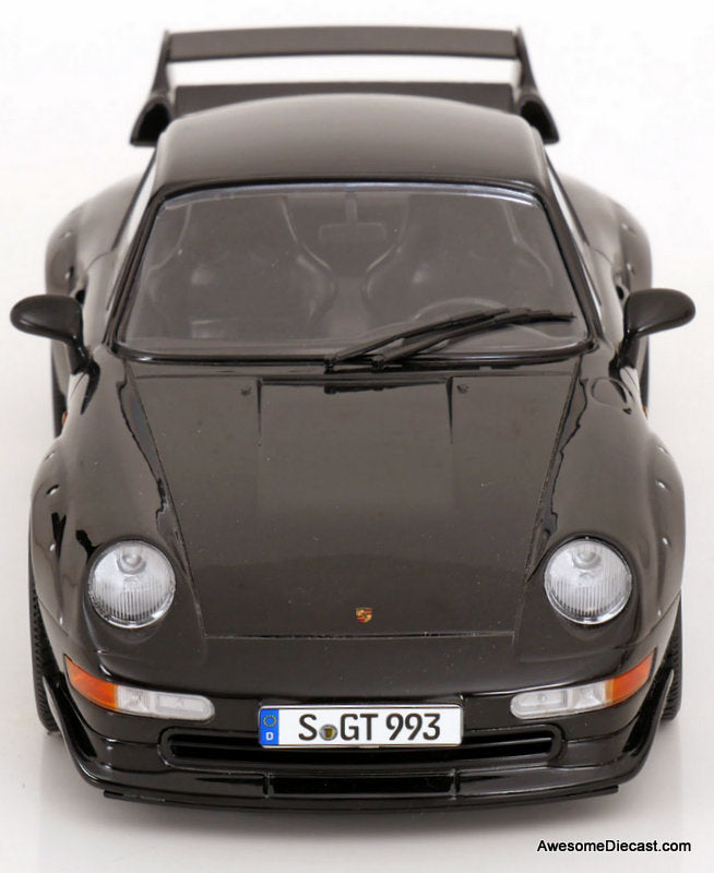 1996 Porsche 911 (993) GT2, Black 1:12 Diecast Model Car by KK Scale