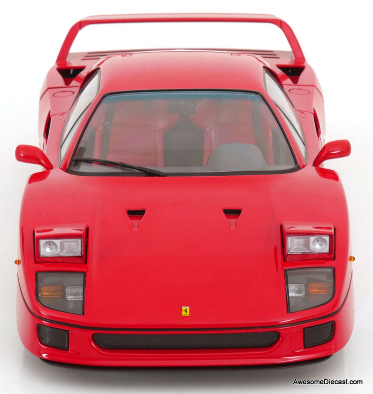 1987 Ferrari F40, Red 1:12 Diecast Model Car by KK Scale