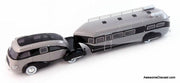 1936 Zephyr Land Yacht Designed by Brooks Stevens, Gray/Black 1:43 Resin Cast Model Vehicle by AutoCult
