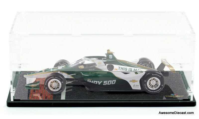 Official Indianapolis 500 1:18 Scale Diecast Display Case w/Interchangeable Inserts 1:18 Scale Acrylic Display Case by Collector's Showcase