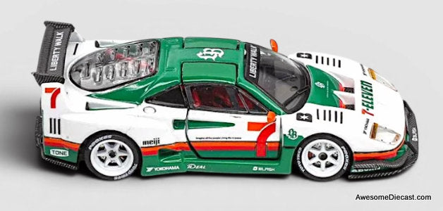 Ferrari F-40 Gull Wing 7-11 Livery 1:64 Diecast Model Car by Demon King