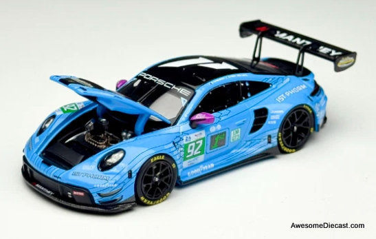 Porsche 911 GT3 R Le Mans 2025 LMGT3 Winner #92, 1:64 Diecast Model Car by Trends Hobby