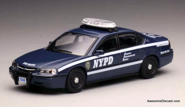 Chevrolet Impala: New York Auxiliary Traffic Police 1:64 Diecast Model Car by 596 Model