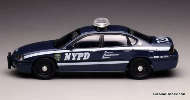 Chevrolet Impala: New York Auxiliary Traffic Police 1:64 Diecast Model Car by 596 Model