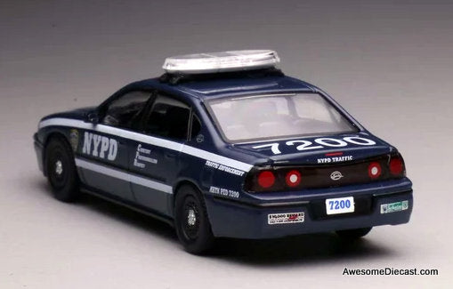Chevrolet Impala: New York Auxiliary Traffic Police 1:64 Diecast Model Car by 596 Model