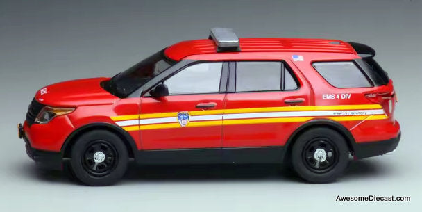 Ford Explorer Interceptor: New York Fire Department 1:64 Diecast Model Car by 596 Model