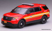 Ford Explorer Interceptor: New York Fire Department 1:64 Diecast Model Car by 596 Model